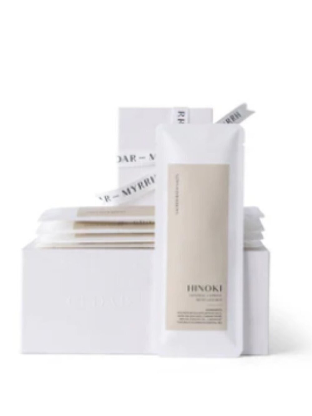 NWT Cedar and Myrrh Hinoki Bath Salt Gift Set 5 x 40g